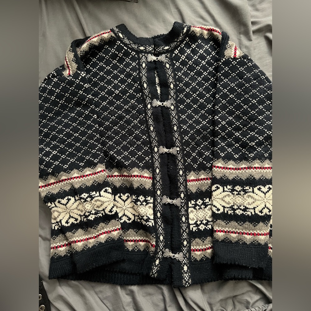 Women’s Birasi Norwegian Fair Isle Wool Sweater (M)